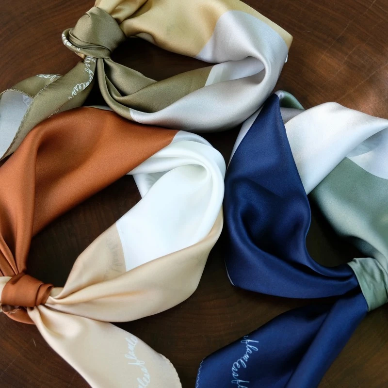 Silk Satin Scarves Custom